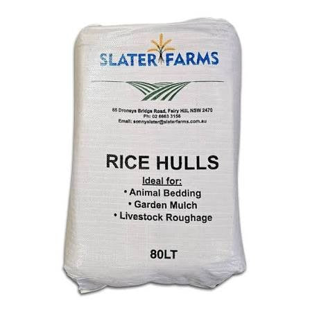 Slater Farms Rice Hulls 20kg
