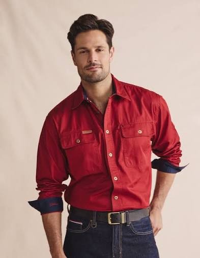 S.Kidman Brockman Half Placket Work Shirt Men