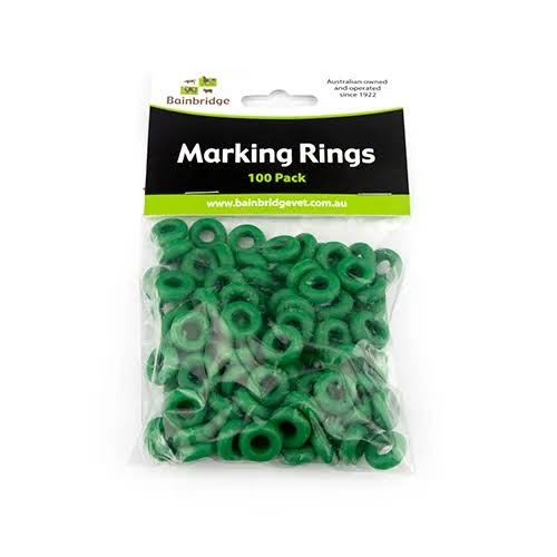 Bainbridge Marking Rings Green 100pk