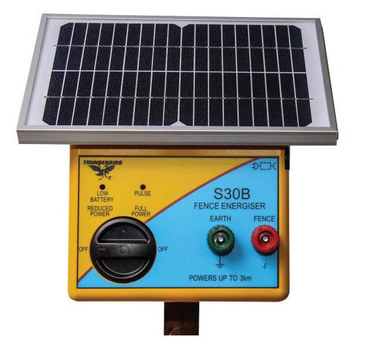 THUNDERBIRD S30B SOLAR ENERGISER WITH BATTERY