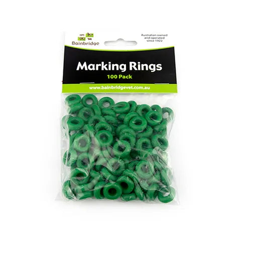 BAINBRIDGE 100PK MARKING RINGS GREEN