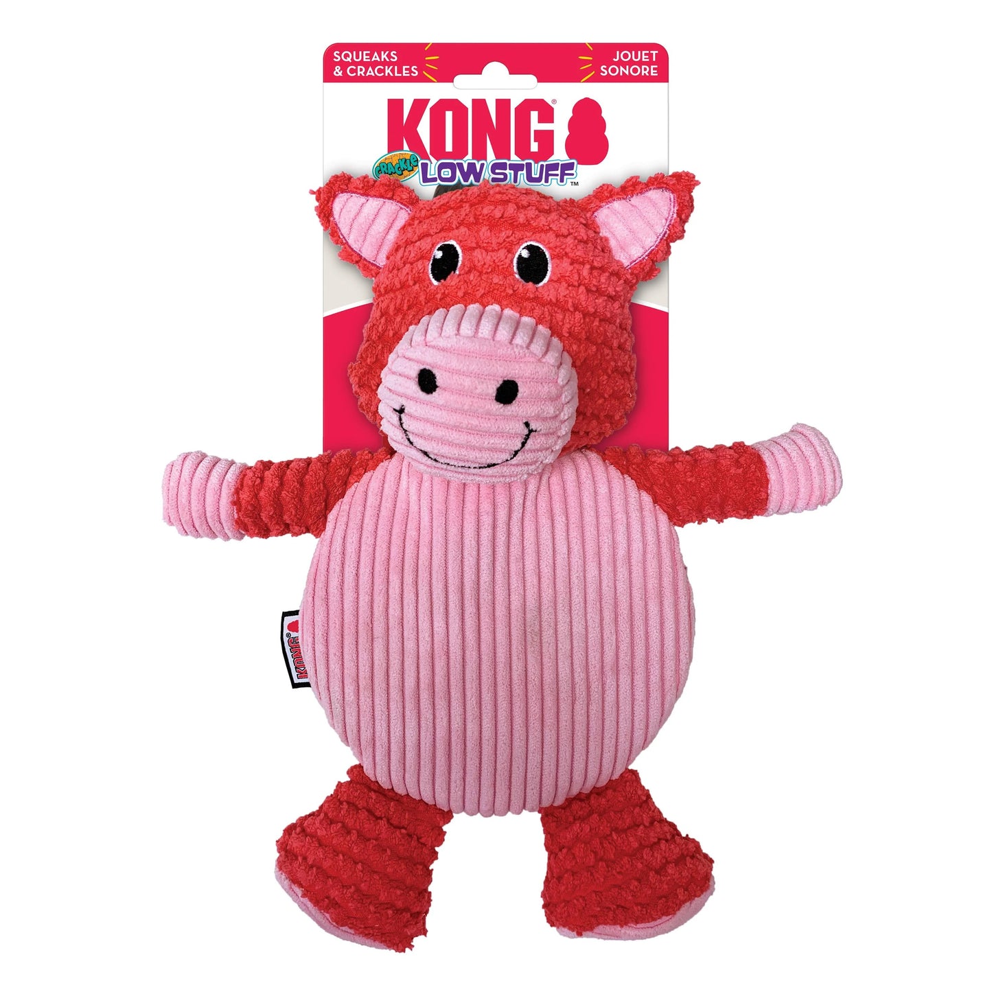 KONG LOW STUFF CRACKLE TUMMIEZ PIG LG