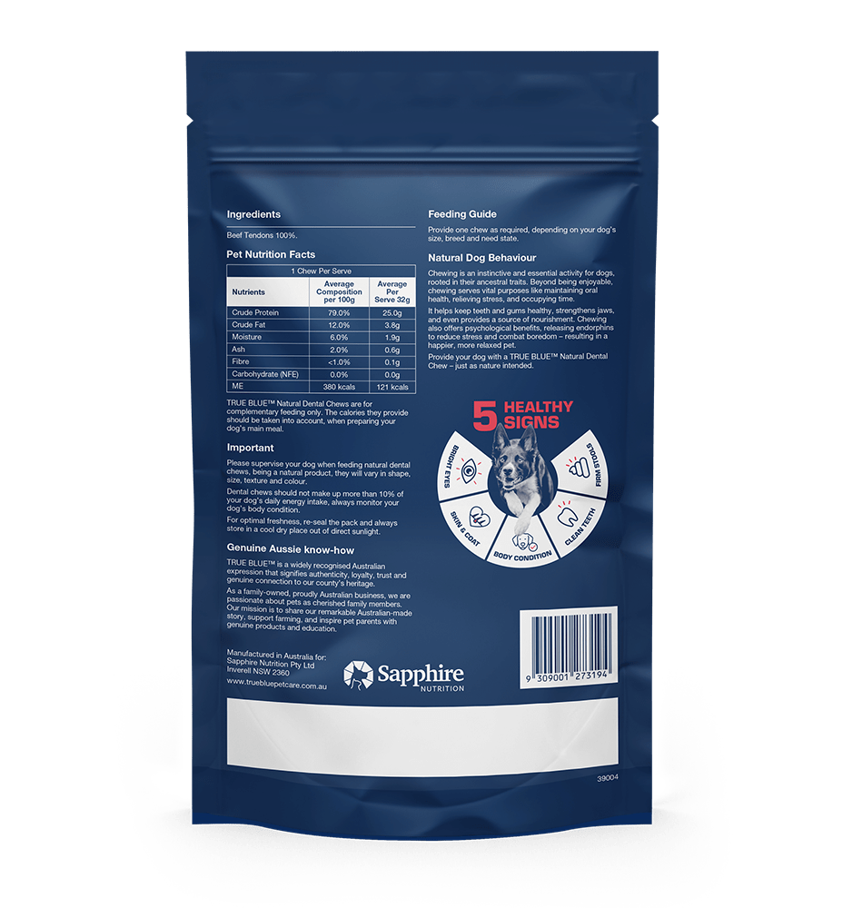 TRUE BLUE AUSSIE BEEF TENDONS 3PCS